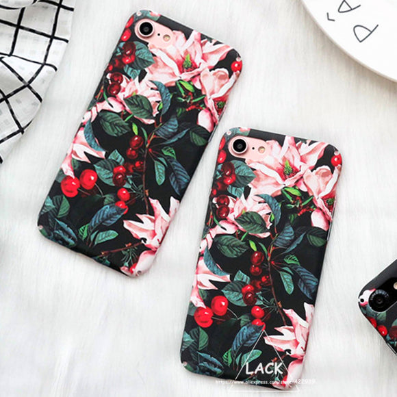 Luxury Cute Cartoon Floral iPhone Case Cover