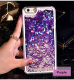 NEW Luxury Glitter Liquid Sand Quicksand Star Case for iphone 4 4S 5 5S SE 6 6S 7 8 Plus X 10 Transparent Clear Hard Cover