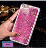 NEW Luxury Glitter Liquid Sand Quicksand Star Case for iphone 4 4S 5 5S SE 6 6S 7 8 Plus X 10 Transparent Clear Hard Cover