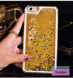 NEW Luxury Glitter Liquid Sand Quicksand Star Case for iphone 4 4S 5 5S SE 6 6S 7 8 Plus X 10 Transparent Clear Hard Cover