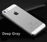 Luxury Silicone Case For iPhone 5 / 5S / SE Transparent Cover 0.5 mm Ultra Slim Coque Fundas For iPhone 8 7 6S 6 Case