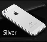 Luxury Silicone Case For iPhone 5 / 5S / SE Transparent Cover 0.5 mm Ultra Slim Coque Fundas For iPhone 8 7 6S 6 Case