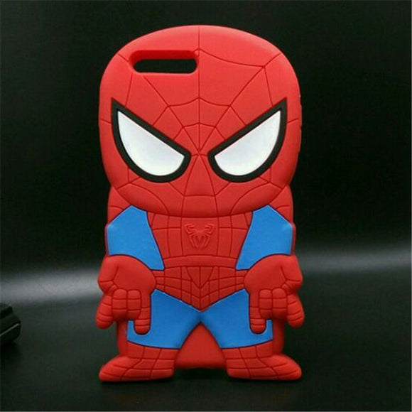 3D Spiderman Soft Back Cover iPhone Case