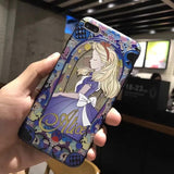 Kerzzil Case For iPhone 7 6 6S Plus Cartoon Matte 3D Relief Cute Mermaid Princess Phone Hard PC Cover Back For iPhone X 7 8 Plus