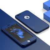 Luxury Soft TPU Silicone 360 Full Cover Cases For iPhone 7 6s 6 case 5 5s SE Cover Cases for iPhone 6 7 Plus case with glass