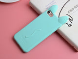 NEW Fashion 3D Cartoon Soft Silicone Case for iPhone X 8 7 7Plus 6 6S Plus 5 5S SE 4 4S 4G Phone Cover funda coque Good Quality