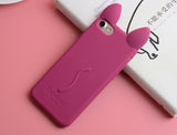 NEW Fashion 3D Cartoon Soft Silicone Case for iPhone X 8 7 7Plus 6 6S Plus 5 5S SE 4 4S 4G Phone Cover funda coque Good Quality