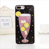Ollivan girls bottle quicksand case for iphone 7 case silicone TPU PC Dynamic liquid glitter cover for iphone 6 6s 7 plus fundas