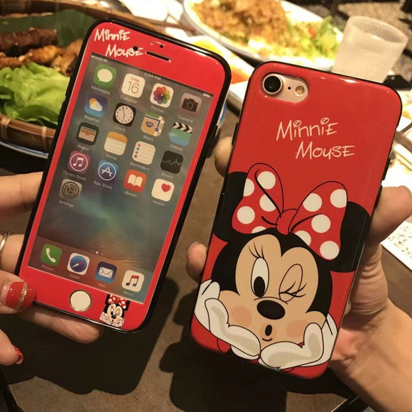 Cartoon Mickey Miennie Mouse iPhone Cover Case