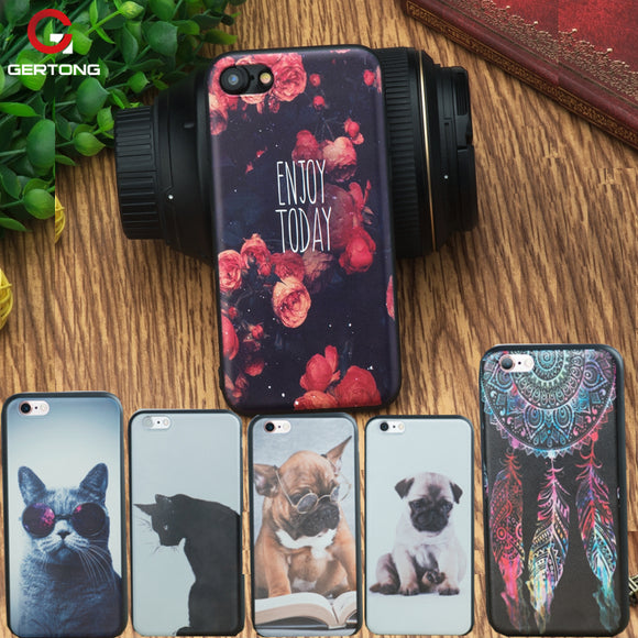 Cat Dog Pattern iPhone Cover Case
