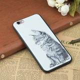 Cat Dog Pattern iPhone Cover Case