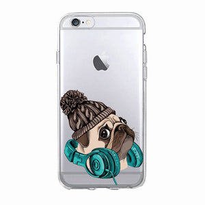 Animal Princess  French Bulldog Soft iPhone Cover Case