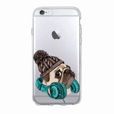 Animal Princess  French Bulldog Soft iPhone Cover Case