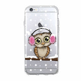 Cute Owl Hearts Lover Christmas Cartoon iPhone Cover Case