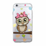 Cute Owl Hearts Lover Christmas Cartoon iPhone Cover Case