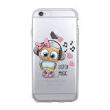 Cute Owl Hearts Lover Christmas Cartoon iPhone Cover Case