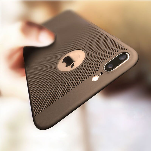 Ultra Slim Grid Heat Dissipate iPhone Cover Case