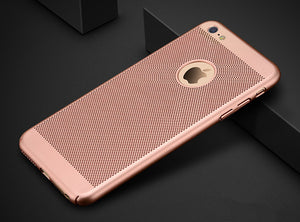 Ultra Slim Grid Heat Dissipate iPhone Cover Case
