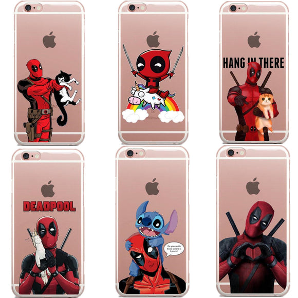 Funny Spiderman Comics Unicorn Deadpool Marvel iPhone Cover Case