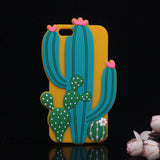 3D Cartoon Fruit And Cactus Plant iPhone Cover Case