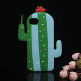 3D Cartoon Fruit And Cactus Plant iPhone Cover Case