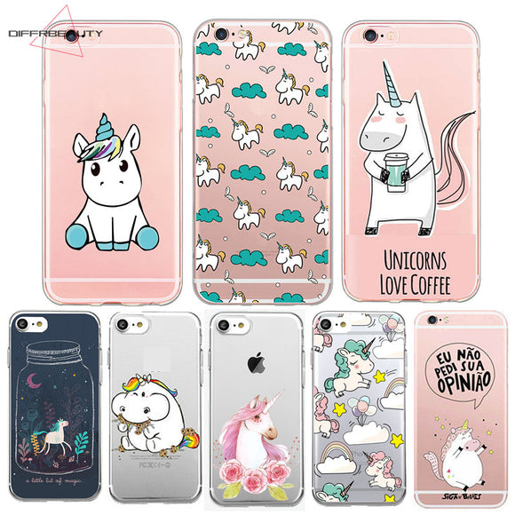 Cute Unicorn Cartoon iPhone Cover Case