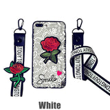 Fashion Sexy 3D Rose Flower iPhone Cover Case