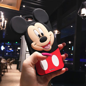 3D Cartoon Mickey Minnie iPhone Cover Case