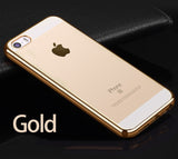 Luxury Silicone Case For iPhone 5 / 5S / SE Transparent Cover 0.5 mm Ultra Slim Coque Fundas For iPhone 8 7 6S 6 Case