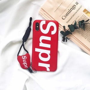 Hot Fashion Red Super Matte Cover Case for iPhone
