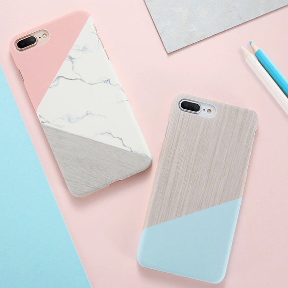 Marble Wood iPhone Cover Case