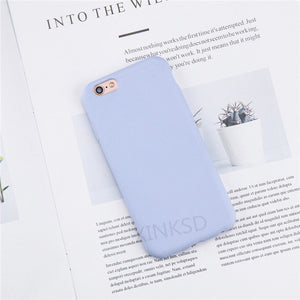 Shockproof  Anti-Knock Candy Color Silicone Cases for iPhone 7 Luxury TPU Case for iPhone 6 8 7 6s Plus Case Original Protective