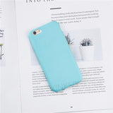 Shockproof  Anti-Knock Candy Color Silicone Cases for iPhone 7 Luxury TPU Case for iPhone 6 8 7 6s Plus Case Original Protective