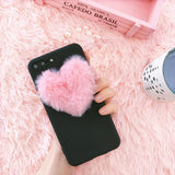 Japan Korea 3D love plush super cute soft case for iphone 5 5s 6 6s 7 8 plus 10 X cover for samsung galaxy S6 S7 edge S8 note 8