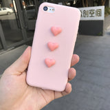 Japan Korea 3D love plush super cute soft case for iphone 5 5s 6 6s 7 8 plus 10 X cover for samsung galaxy S6 S7 edge S8 note 8