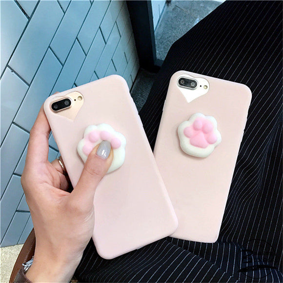 NFH squishy phone case for iPhone 5s 8 X 6 3D Cute Soft Silicone Cat Squishy Cat for iPhone On 5 5s SE 6s 7 8 X plus Cover Capa