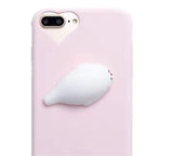 NFH squishy phone case for iPhone 5s 8 X 6 3D Cute Soft Silicone Cat Squishy Cat for iPhone On 5 5s SE 6s 7 8 X plus Cover Capa