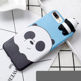 3D Cute Cartoon "We Bare Bears brothers funny toys" iPhone Cover Case