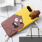 3D Cute Cartoon "We Bare Bears brothers funny toys" iPhone Cover Case