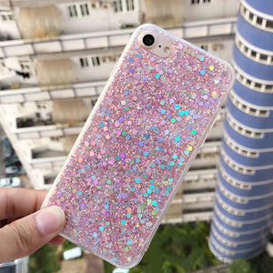 Fashion Bling Shining Powder Sequins iPhone Cover Case