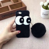 3D Cartoon Cute Fur Rabbit Hair Case for iPhone