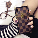 Fashion Square Lattice iPhone Cover Case