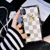 Fashion Square Lattice iPhone Cover Case