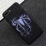 Man Series Coque For Apple iPhone X 6 6S 7 8 Plus Batman Superman Ironman Spiderman Captain American Soft TPU Relief Cover Cases