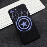 Man Series Coque For Apple iPhone X 6 6S 7 8 Plus Batman Superman Ironman Spiderman Captain American Soft TPU Relief Cover Cases
