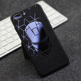 Man Series Coque For Apple iPhone X 6 6S 7 8 Plus Batman Superman Ironman Spiderman Captain American Soft TPU Relief Cover Cases