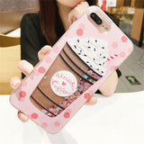 Luxury Cartoon Liquid Glitter Case for iPhone