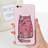 Luxury Cartoon Liquid Glitter Case for iPhone