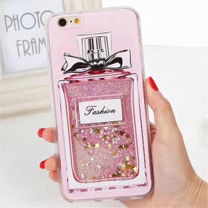 Luxury Cartoon Liquid Glitter Case for iPhone