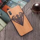 Spiderman Superman Emboss iPhone Cover Case